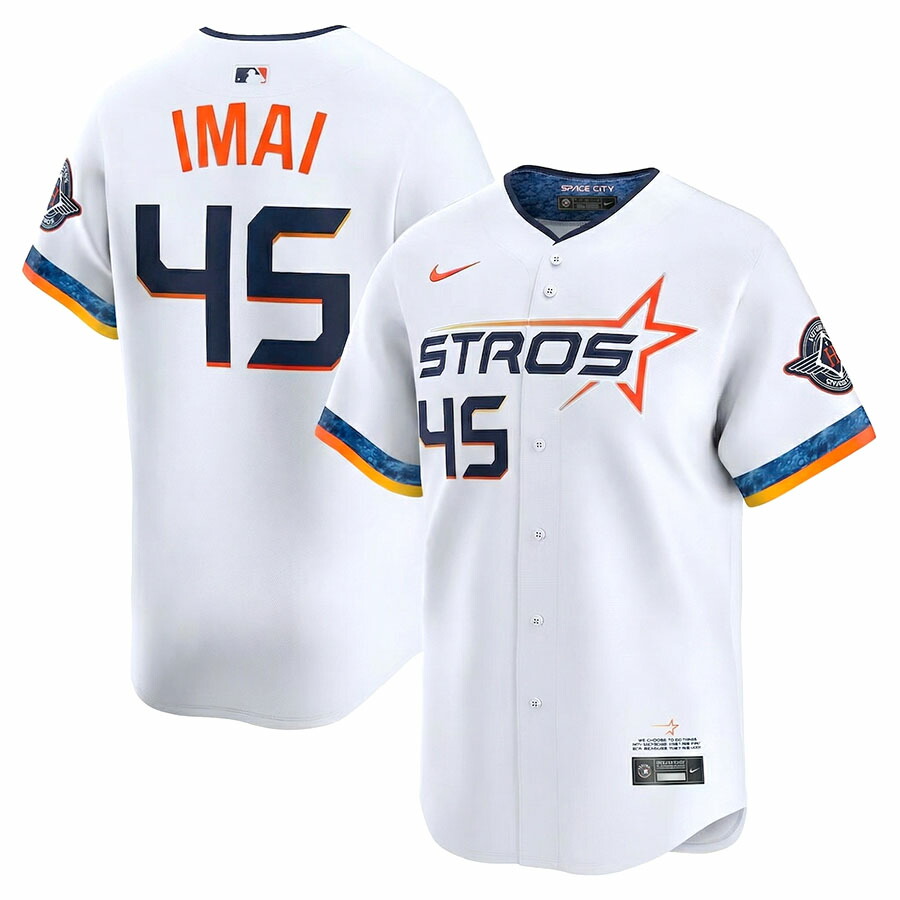 MLB 今井達也 アストロズ 制服 【野辺買付】シティコネクト City Connect リミテッド Limited Jersey プルオーバー ナイキ/Nike 白いこと