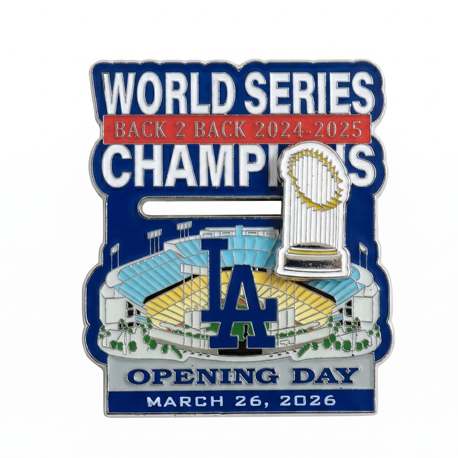 MLB ドジャース ピンズ ピン徽章 【競技場制限事項】第一歩デー Opening Day 2026 Lapel Pin 2024-2025 世界つづき物贏ち得る 連覇 PSG
