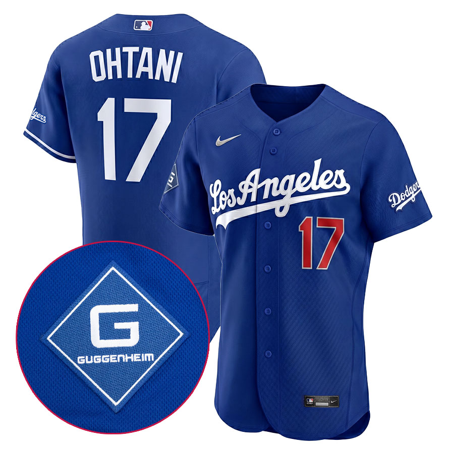 MLB 大谷翔平 ドジャース オーセンティックユニフォーム スポンサー継ぎ切れ エリート Authentic Jersey ナイキ/Nike ロイヤル (Los Angels)