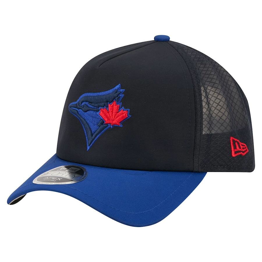 MLB ブルージェイズ キャップ 【海外モデル】2026 MLB シティーコネクト バッティングプラクティス 9FORTY APEX ニューエラ/New Era Black/Navy|MLB.NBAグッズショップ SELECTION