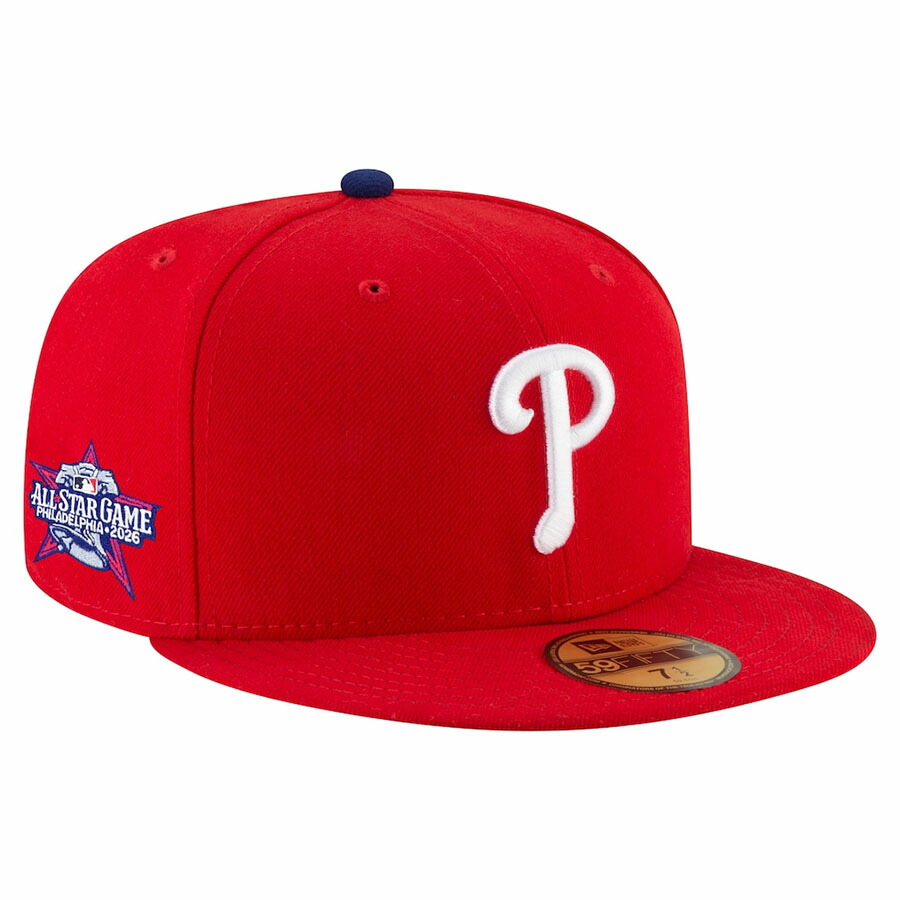 MLB フィリーズ 旗がしら 【外国で真似形】2026オールスター力くらべ 59FIFTY Fitted Hat ニュー内鰓/New Era Home(Red)