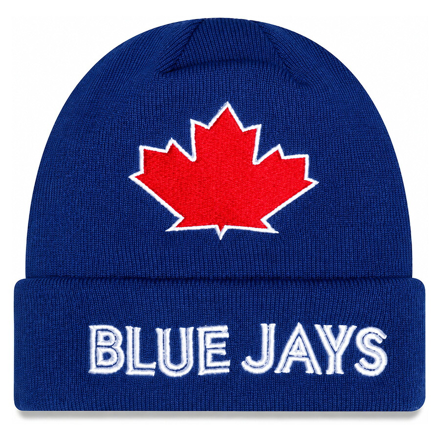 MLB ブルージェイズ ニットキャップ 【海外モデル】2026 Team Logo Knit Cap ニューエラ/New Era ネイビー|MLB.NBAグッズショップ SELECTION
