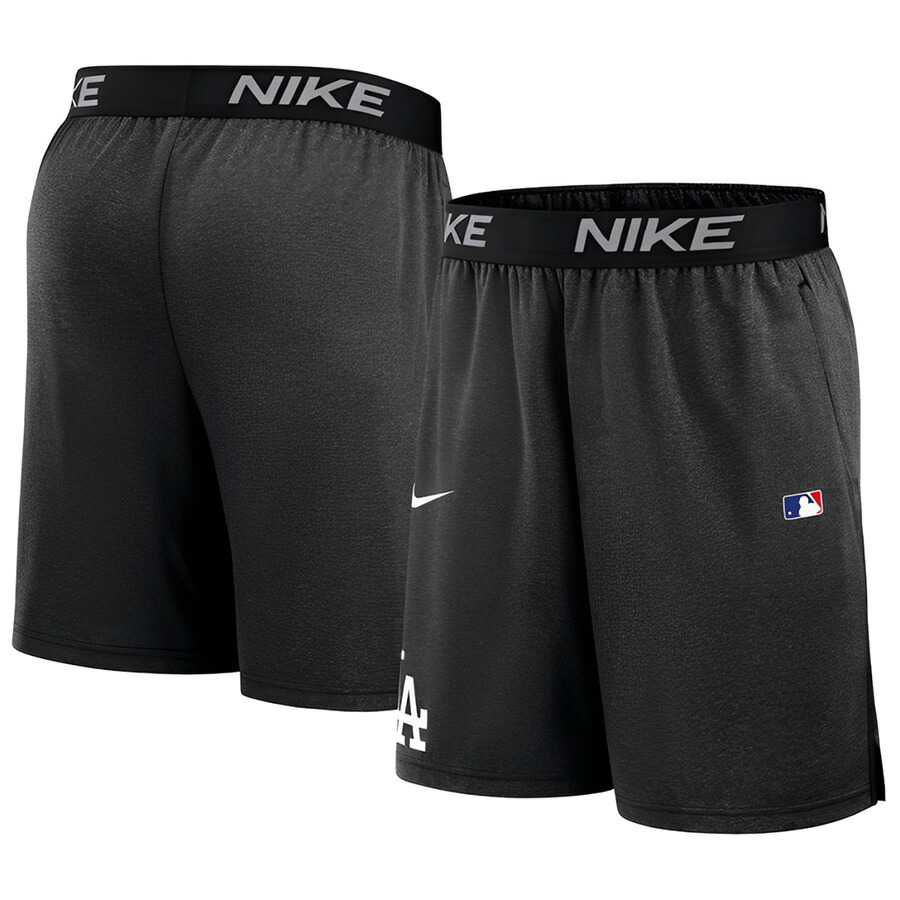 MLB ドジャース さる股引き オーセンティックコレクション AC DF Short Knit 二分の一ズボン下 ナイキ/Nike 黒いこと【nkac】