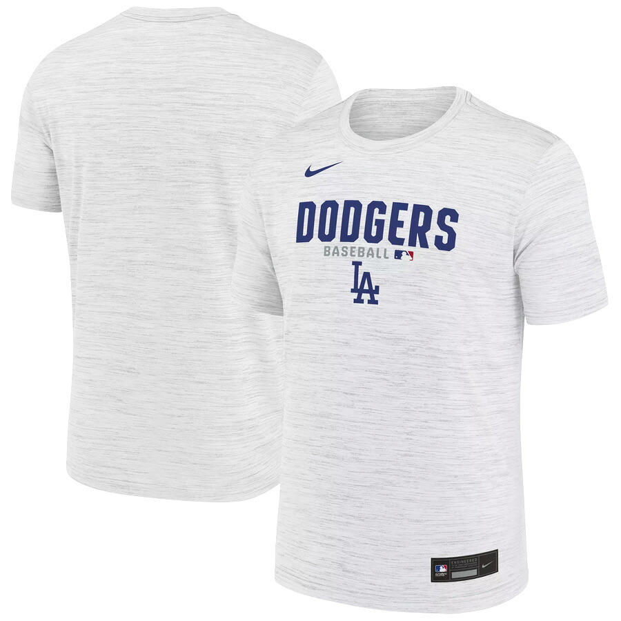 MLB ドジャース ティーシャツ 【運動選手着付けるひな形】2026 オーセンティックコレクション AC Velocity Performance T-Shirt ナイキ/Nike 白いこと【nkac】