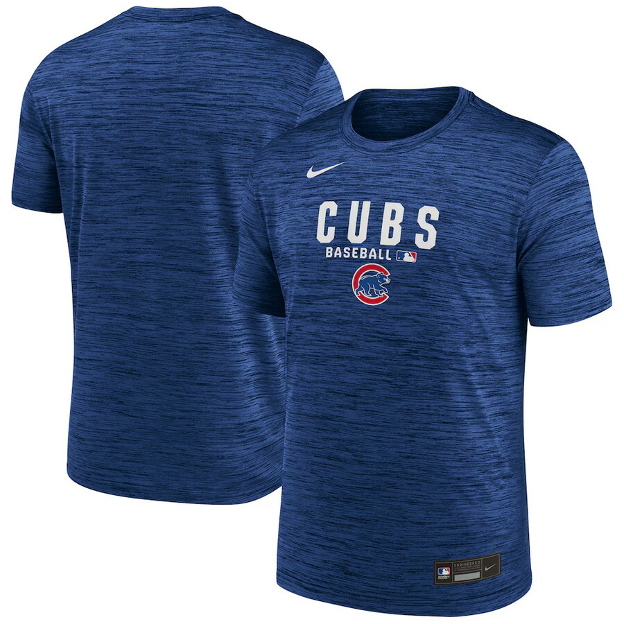 MLB カブス ティーシャツ 【運動選手着付けるひな形】2026 オーセンティックコレクション AC Velocity Performance T-Shirt ナイキ/Nike 混雑時青碧【nkac】