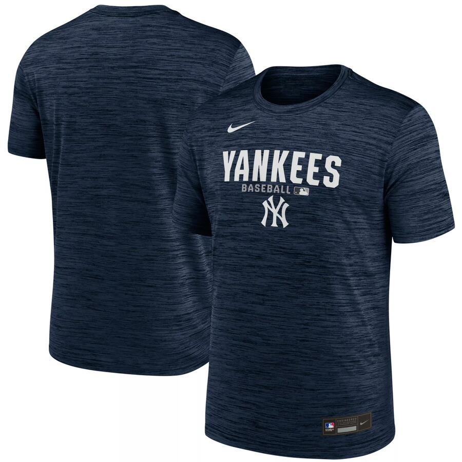 MLB ヤンキース ティーシャツ 【運動選手着付けるひな形】2026 オーセンティックコレクション AC Velocity Performance T-Shirt ナイキ/Nike Pitch Blue【nkac】