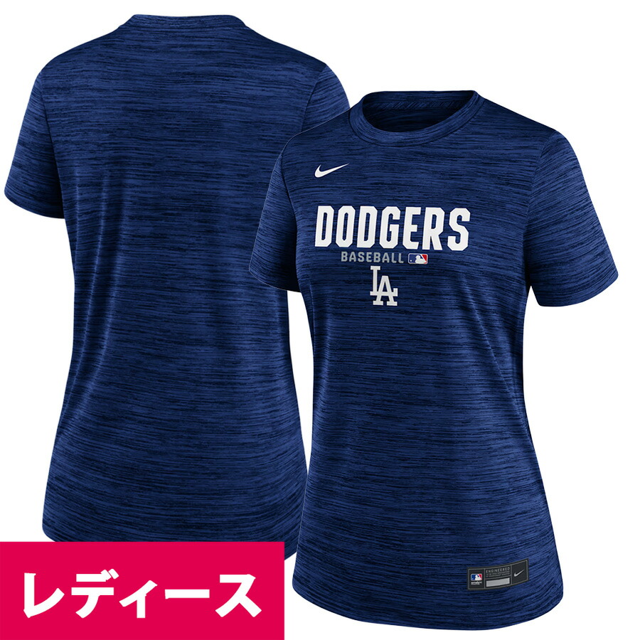 MLB ドジャース ティーシャツ 【運動選手着付けるひな形】Womens 2026 オーセンティックコレクション AC Velocity Performance T-Shirt ナイキ/Nike Deep Royal Blue【nkac】