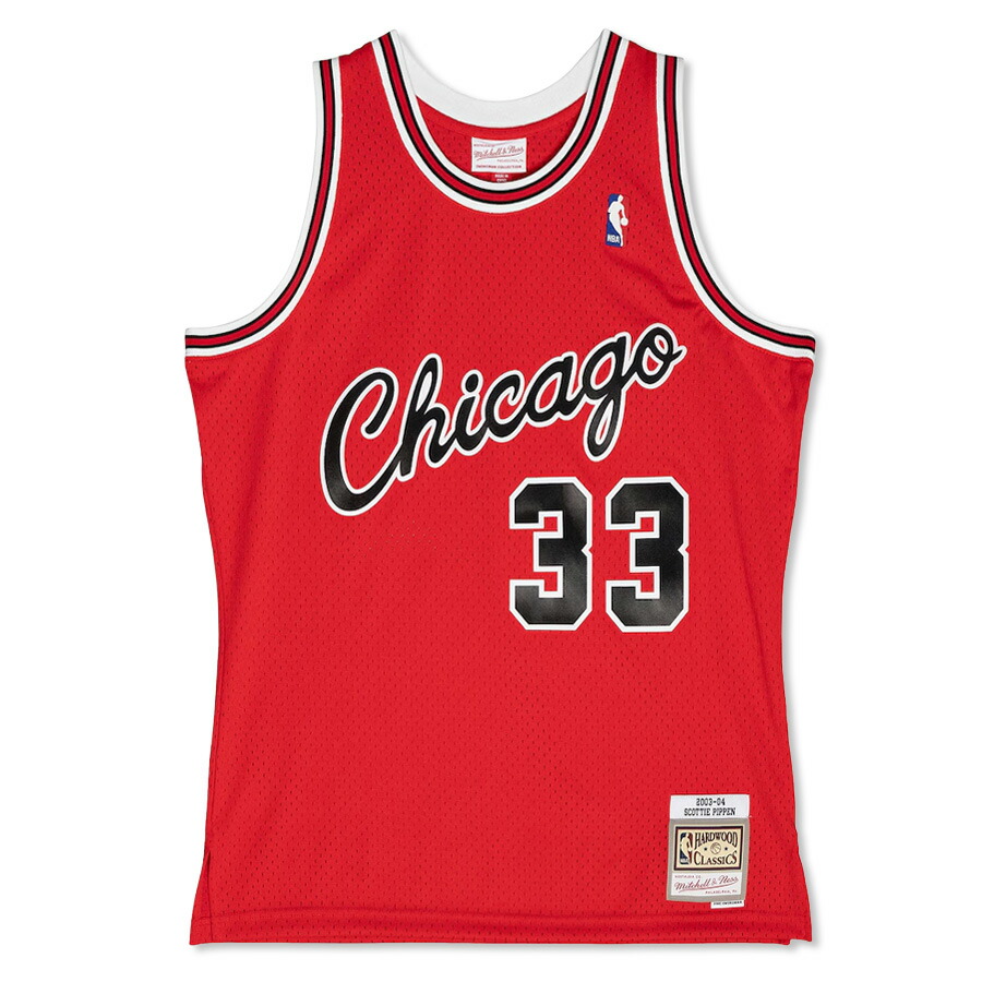 NBA スコッティ・ピッペン 風の強い町・ブルズ 制服 刷り直す スウィングマン Jersey 03-04時節 ミッチェル＆ネス/Mitchell \u0026 Ness スカーレット