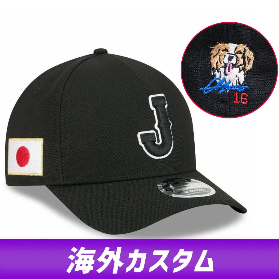 WBC 大谷翔平 侍ジャパン 旗がしら 外国でカスタム デコピン Laughing 2026 ワールドベースボールクラシック 9FORTY A-Frame 息吹き刺しゅう ニュー内鰓/New Era
