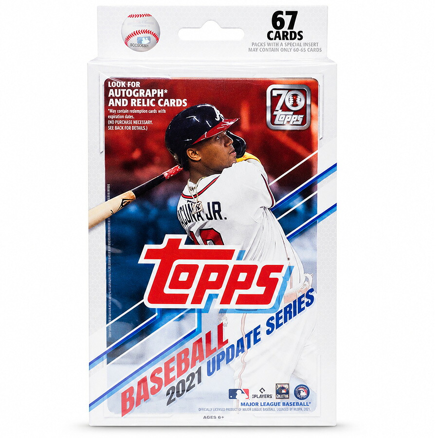 MLB ブレーブス トレーディングカード/トレカ 【廃盤モデル】2021 Update Series ハンガーボックス Topps 【ロナルド・アクーニャJr カバー】|MLB.NBAグッズショップ SELECTION