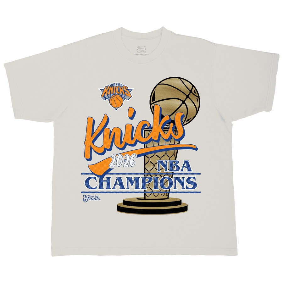NBA ニックス Tシャツ 【海外モデル】NBAファイナル2026 優勝記念 Entertainer Urban T-Shirt Stadium Essentials Unisex クリーム｜MLB.NBAグッズショップ　SELECTION