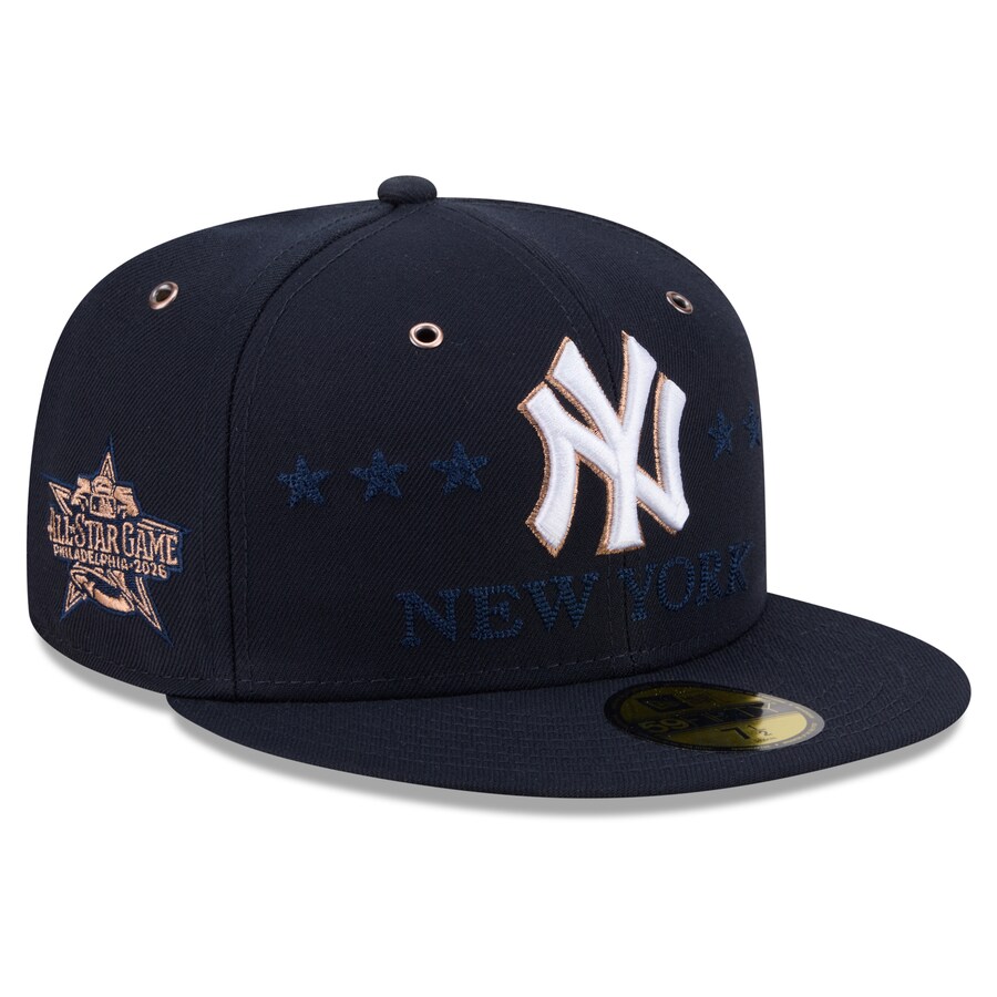 MLB ヤンキース キャップ 【海外モデル】オールスターゲーム2026 59FIFTY Fitted Hat ニューエラ/New Era ネイビー｜MLB.NBAグッズショップ　SELECTION