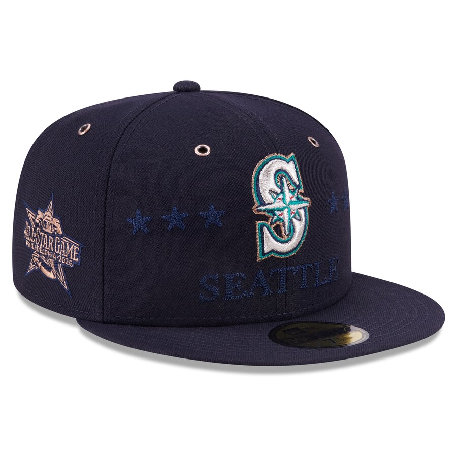 MLB マリナーズ キャップ 【海外モデル】オールスターゲーム2026 59FIFTY Fitted Hat ニューエラ/New Era ネイビー｜MLB.NBAグッズショップ　SELECTION