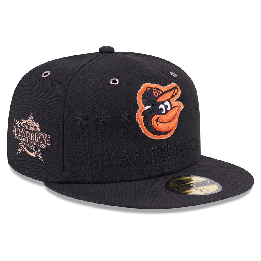 MLB オリオールズ キャップ 【海外モデル】オールスターゲーム2026 59FIFTY Fitted Hat ニューエラ/New Era ブラック｜MLB.NBAグッズショップ　SELECTION