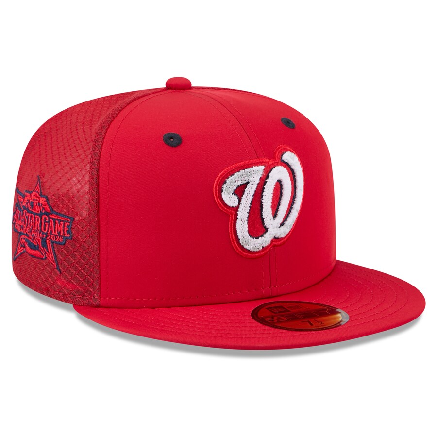 MLB ナショナルズ キャップ 【海外モデル】オールスターゲーム2026 ワークアウト 59FIFTY Fitted Hat ニューエラ/New Era レッド|MLB.NBAグッズショップ SELECTION