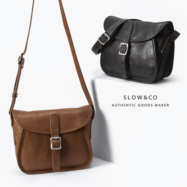 ニングレザ】 Slow Japan Fino-Cartridge shoulder bag でじっくり