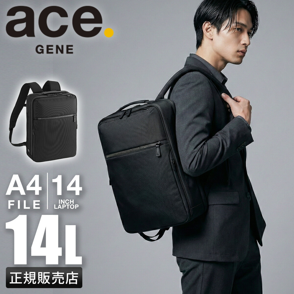 【最大64倍 4/15限定】特典付き エース ジーンレーベル ガジェタブル CB2 ビジネスリュック ビジネスバッグ メンズ ブランド A4 14L PC収納 14インチ ace. GENE LABEL GADGETABLE CB2 20022