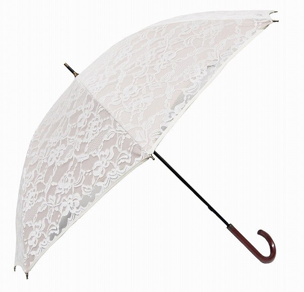 【レイクアルスター】レース付き晴雨兼用パラソル・ベージュ≪雑貨≫日傘・雨傘 （3944010066）【送料無料】（アンブレラ、日傘、晴雨兼用傘、雨傘、長傘、UVケア、紫外線対策）｜セレクトプラス
