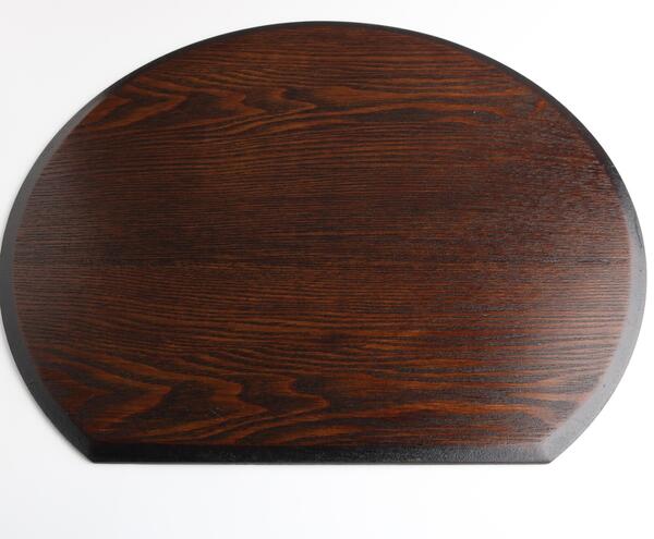 《5個セット》wooden plate/ランチョンマット半月　漆　5点セット（WK533） 【送料無料】 （キッチン用品、ランチョンマット、キッチン雑貨）