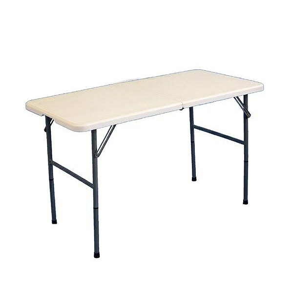 PE折り畳みテーブル　約120cm　TAN-599-120 【送料無料】