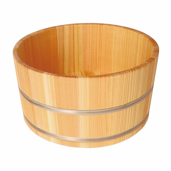 ひのきシリコン加工湯桶＜ステンレスタガ＞【バス雑貨】＜日本製＞ （78735）【送料無料】 （風呂桶、お風呂グッズ、入浴グッズ、洗面器）