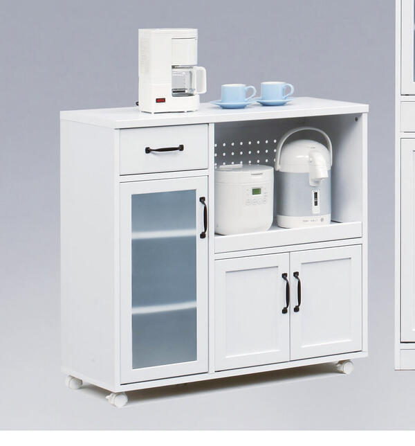 楽天市場】サンド 120カウンター キッチン収納 家電収納 ナチュラル