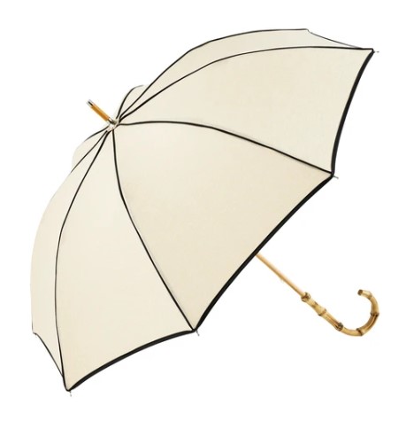 because(ビコーズ)【晴雨兼用傘】長傘 プレーンパイピング（B-951024） 【送料無料】 （アンブレラ、雨具、長傘、晴雨兼用傘、日傘）