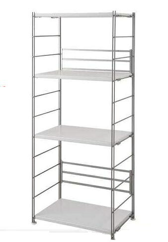（納期10日前後出荷）頑丈棚オープンラック　幅60高さ154cm　ホワイト　nj-0274【送料無料】（オープンラック、シェルフ、リビング家具、収納家具、本棚、書棚）｜セレクトプラス