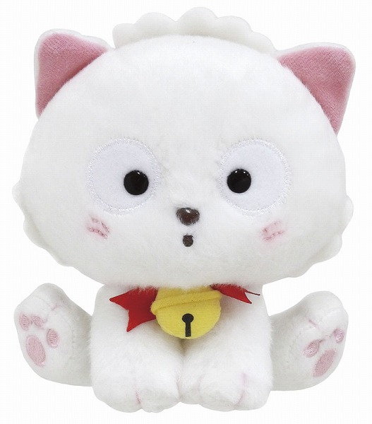 cat peach plush