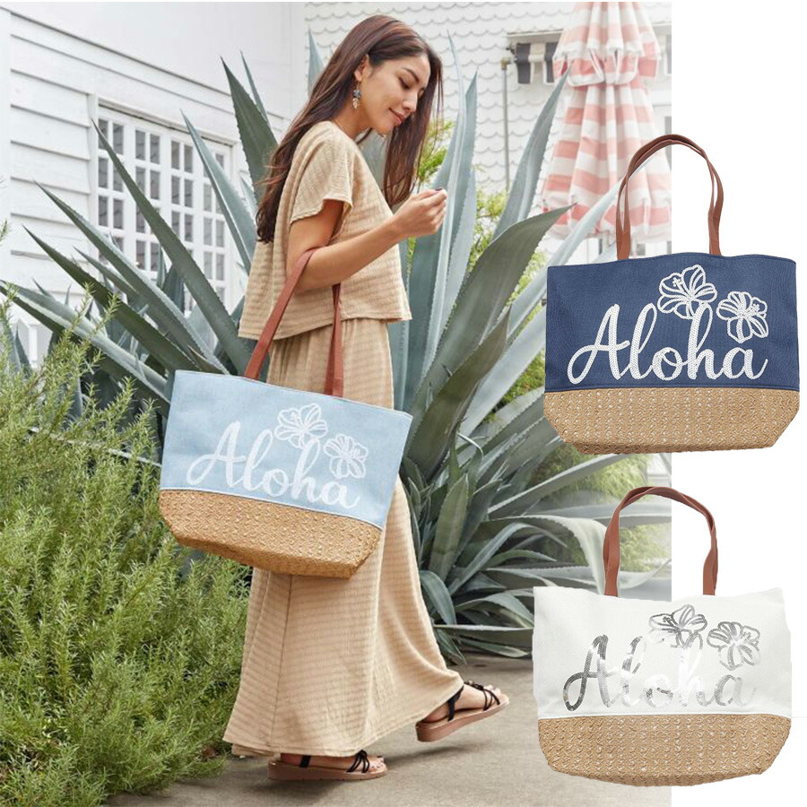バッグ Aloha 楽天市場】ALOHA Tote Bag アロハ トートバッグHawaii ハワイ