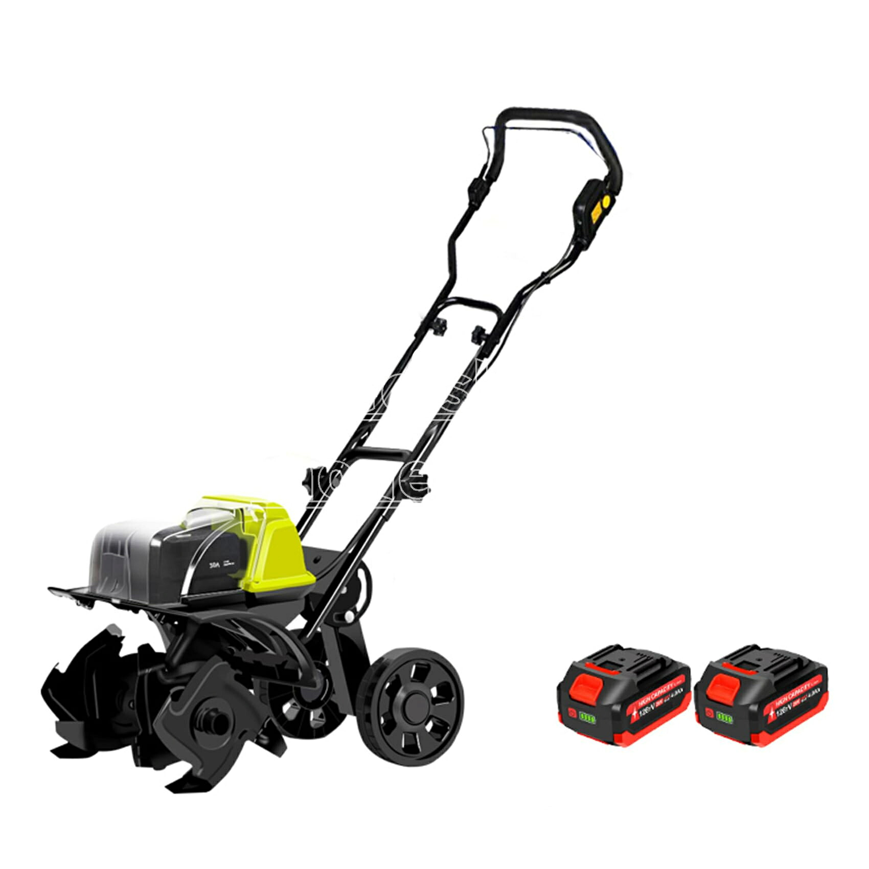 耕運機 耕うん機 家庭用 充電式コードレス 電動耕運機 耕幅25cm 耕深22cm 家庭菜園 農業 軽量 低騒音 手持ち耕運機 リチウム電池2個と急速充電器搭載 菜園、温室、果樹園に適しています|SelectShop-Honeybees