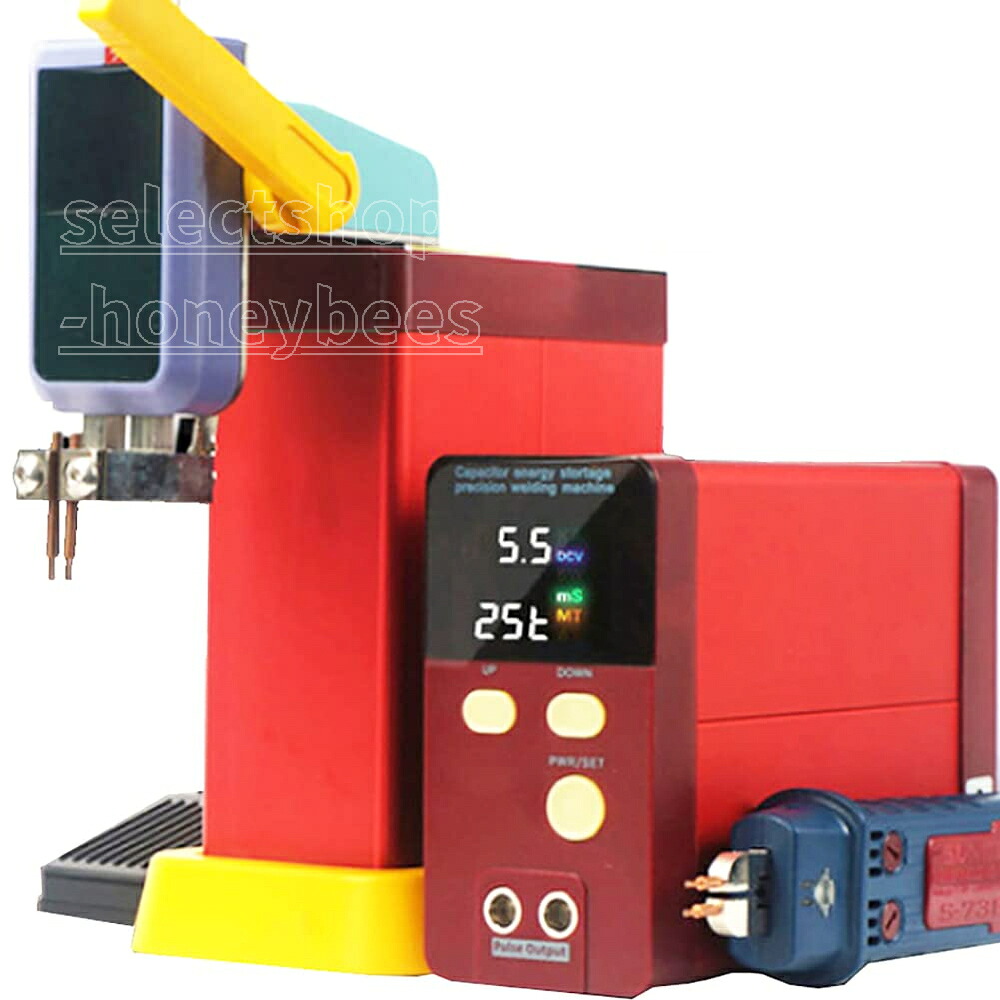 バッテリースポット溶接機ポータブルパルススポット溶接機12 KWコンデンサエネルギー貯蔵スポット溶接機、ハンドはんだ付けペン付き0.4mmニッケルストリップ溶接装置|SelectShop-Honeybees