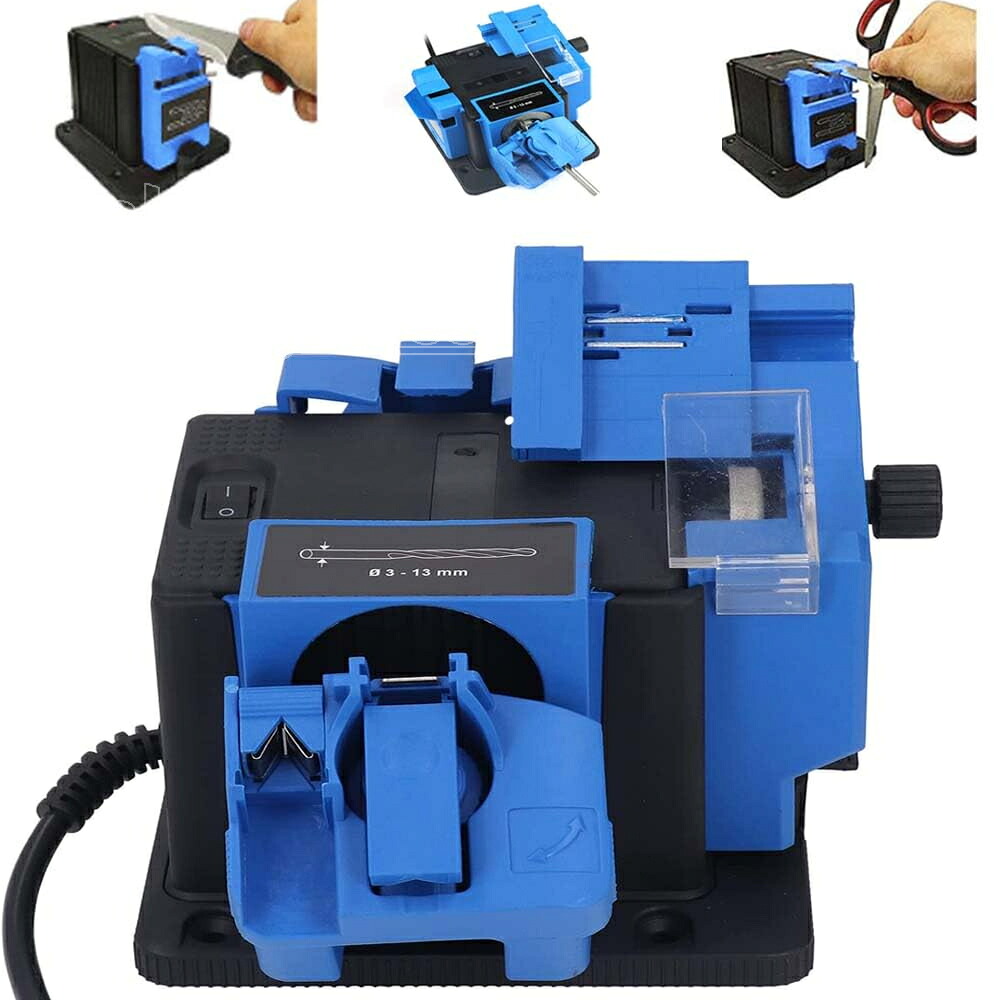 ドリルビット研磨器 電気 多機能 シャープナー 110V/65W 6700rpm/minドリル直径：3 mm ~ 10 mm 刃幅：6-51 mm ナイフ/チゼル/チョッパー/はさみ/ドリル研磨｜SelectShop-Honeybees