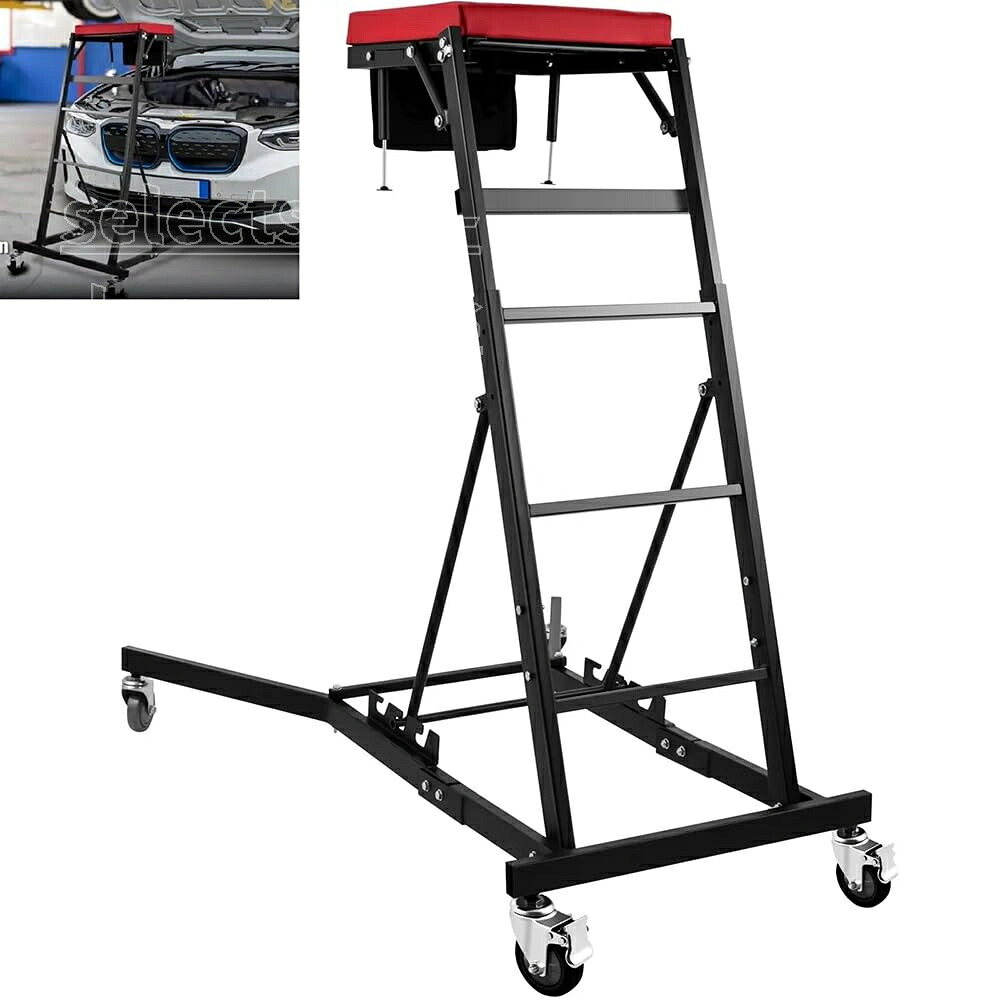 貨物自動車用 高さ合わせる式トップサイドクリーパー 耐荷重181kg 360°スイベルキャスター4輪 折りたたみ式 ヘビーデューティ 四輪車確保 鋼製枠組み 四輪車確保/車検/車宿り進め方用