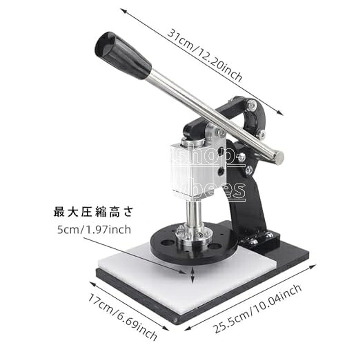 手動抜き型押しつける機 革用型抜き物の具 高さ合わせる能力のある 御手手押しつける機 0.3米トン 卓上型 なめし革手工芸品物の具 革裁ち切る機 紙 布 フェルトなどに 手動ダイカットマシン 円板取り締まりの差しわたし:115粍 スタンパの止ん事無い:30粍 飾り気のない取りまわし 高