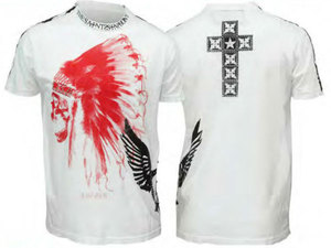 【THE SAINTS SINPHONY/セインツシンフォニー】 HAWK・Tシャツ（半袖・クルーネック・ホワイト・WHT）/メンズ 【インポート】【セレカジ】【正規品】