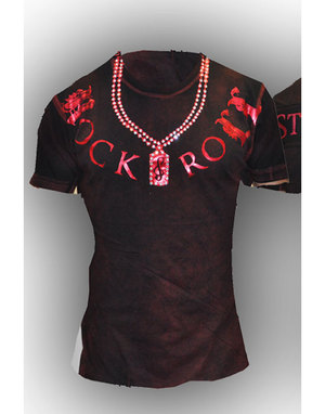 【THE SAINTS SINPHONY/セインツシンフォニー】 GRIM・Tシャツ（半袖・クルーネック・ブラック・BLK）/メンズ 【インポート】【セレカジ】【正規品】