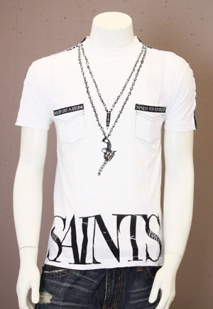【THE SAINTS SINPHONY/セインツシンフォニー】 COYOTES・Tシャツ（半袖・CREWネック・ホワイト・WHT）/メンズ 【インポート】【セレカジ】【正規品】