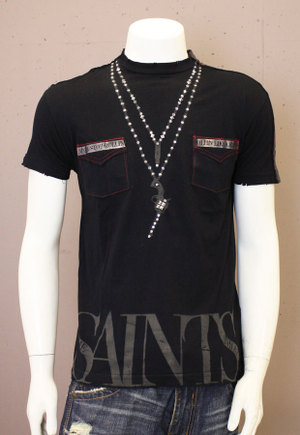 【THE SAINTS SINPHONY/セインツシンフォニー】 HYENAS・Tシャツ（半袖・CREWネック・ブラック・BLK）/メンズ 【インポート】【セレカジ】【正規品】