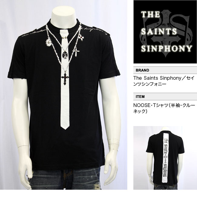 【THE SAINTS SINPHONY/セインツシンフォニー】 NOOSE・Tシャツ（半袖・クルーネック・ブラック・BLK）/メンズ 【インポート】【セレカジ】【正規品】