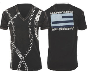【THE SAINTS SINPHONY/セインツシンフォニー】SNIDER・Tシャツ（半袖・V ネック・ブラック・BLK）/メンズ【インポート】【セレカジ】【正規品】｜セレクトショップMOMO