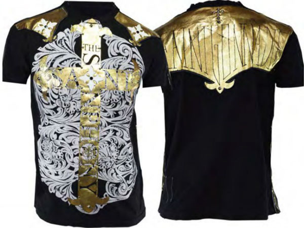 【THE SAINTS SINPHONY/セインツシンフォニー】 FOREVER・Tシャツ（半袖・クルーネック・ブラック・BLK）/メンズ 【インポート】【セレカジ】【正規品】