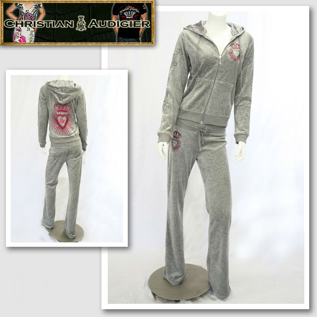 人気ブランド Christian Audigier クリスチャンオードジェー ストーン付きハート刺繍スウェットセットアップ グレー Gry レディース インポート セレカジ セレクトショップmomo 今月限定 特別大特価 Madah Kemdikbud Go Id