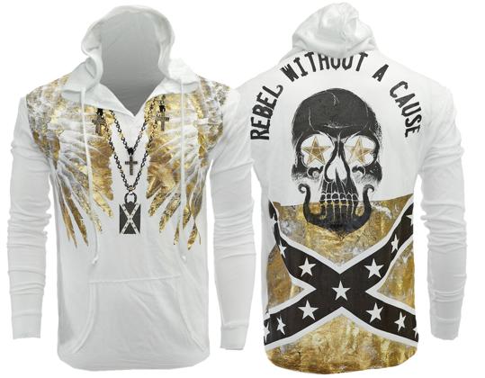 新作【THE SAINTS SINPHONY/セインツシンフォニー】TWENTY GRAND・フードTシャツ(長袖・ホワイト・WHT)/メンズ【インポート】【セレカジ】【正規品】|セレクトショップMOMO