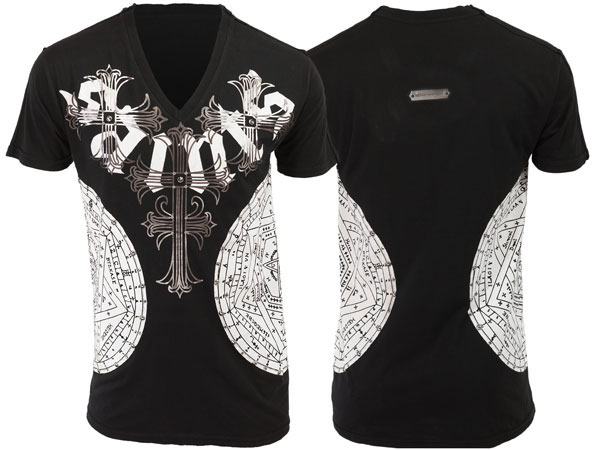 新作【THE SAINTS SINPHONY/セインツシンフォニー】HIGHS N LOWS ・Tシャツ(半袖・Vネック・ブラック・BLK)/メンズ【インポート】【セレカジ】【正規品】|セレクトショップMOMO