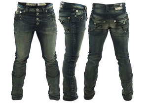 【THE SAINTS SINPHONY/セインツシンフォニー】FLINT・ブーツカットデニム(ネイビー・DNM)/メンズ【インポート】【セレカジ】【正規品】|セレクトショップMOMO