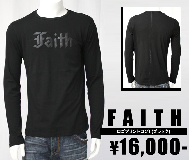 【Faith Connexion／ロゴプリントロンT（ブラック・BLK）/メンズ 】【インポート】【セレカジ】【正規品】｜セレクトショップMOMO