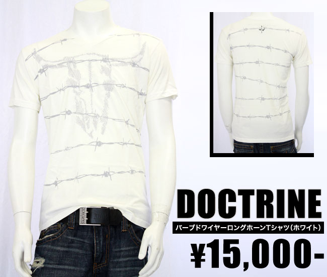 入園入学祝い Tシャツ カットソー Doctrine ドクトリン バーブドワイヤーロングホーンtシャツ ホワイト Wht メンズ インポート セレカジ 正規品 Www Lota Cl