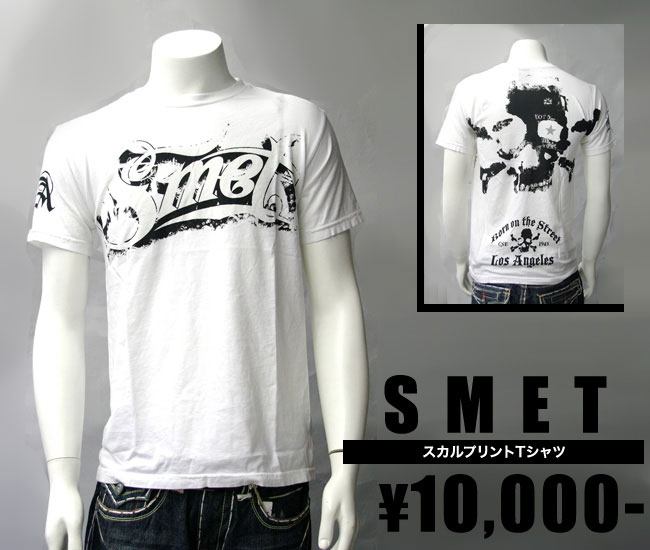 【SMET/スメット】 スカルプリントTシャツ（ホワイト・WHT）/メンズ【インポート】【セレカジ】【正規品】｜セレクトショップMOMO 8,470円