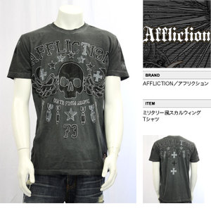 【AFFLICTION/アフリクション】ユリイーグルプリントＴシャツ（ブラック・BLK）/メンズ【インポート】【セレカジ】【正規品】｜セレクトショップMOMO